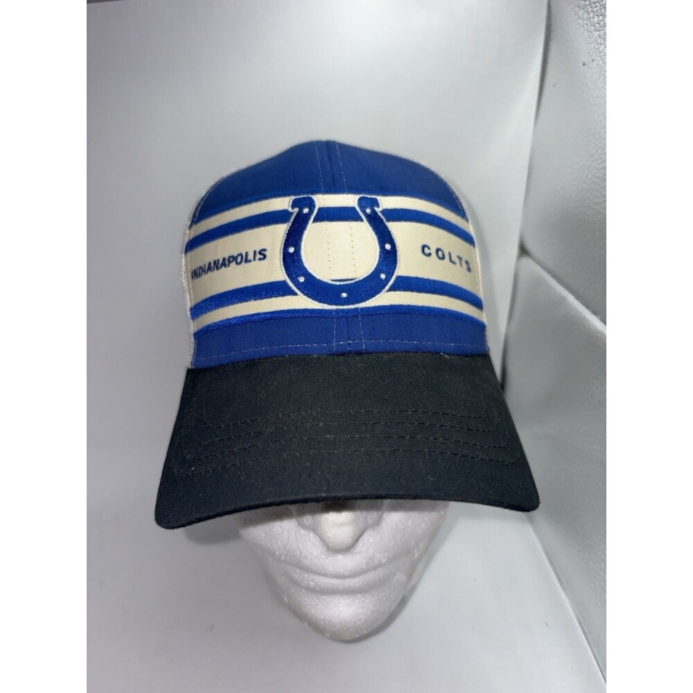 Indianapolis Colts Hat Cap Snap Back Mens One Size NFL Football Trucker On Field